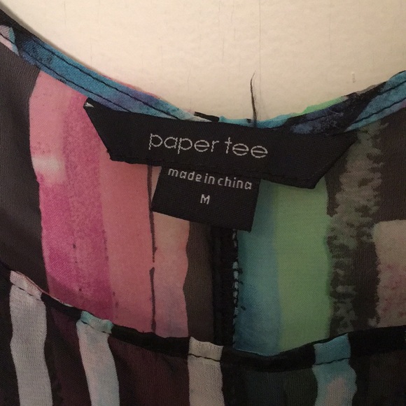 Paper tee sheer top - Picture 5 of 6